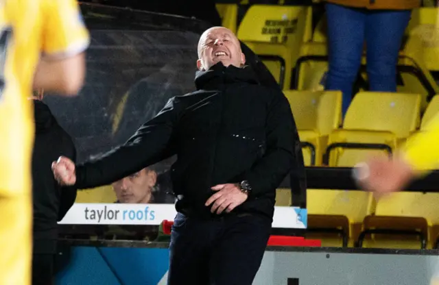 David Martindale celebrates as the full-time whistle blows