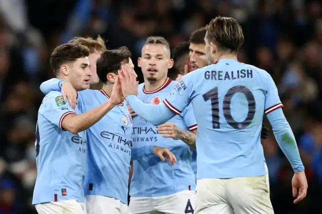 Manchester City celebrate