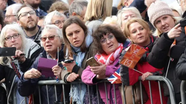 Crowds gather in York