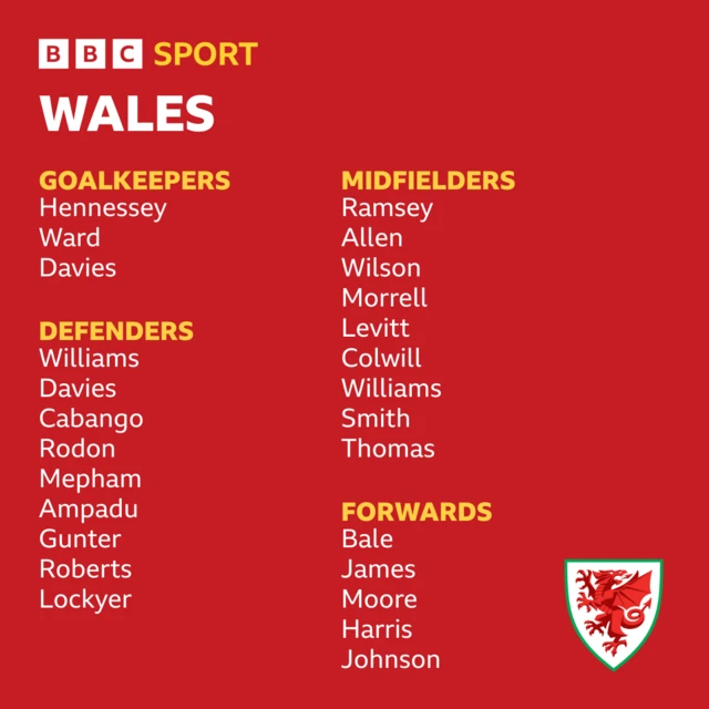 Wales squad