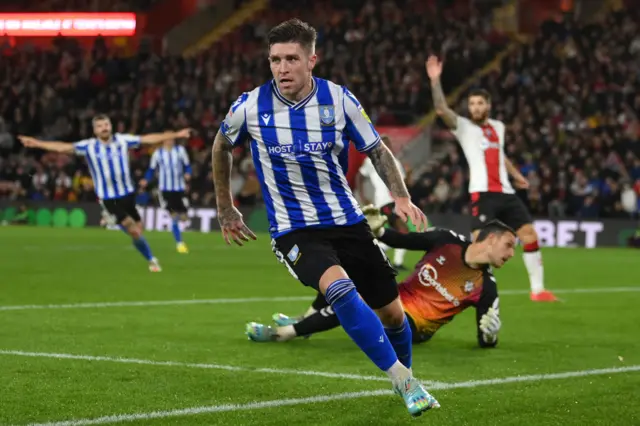 Josh Windass scores against Southampton