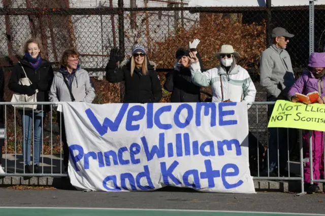 Crowds gather to see Prince William and Kate in Somerville