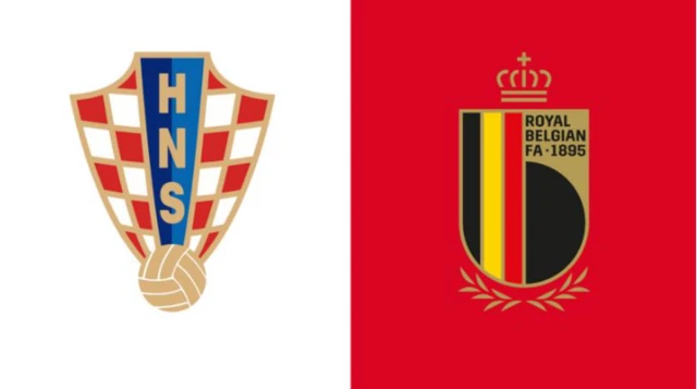 Croatia v Belgium graphic