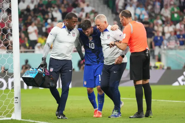 Pulisic limps off against Iran in the FIFA 2022 World Cup