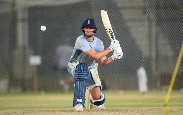 Will Jacks batting in the nets