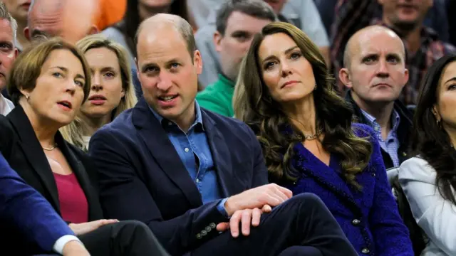 Prince William and Kate at a basketball game