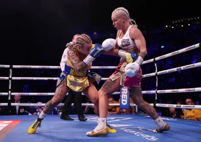 Ebane Bridges and Shannon O'Connell at Leeds Arena