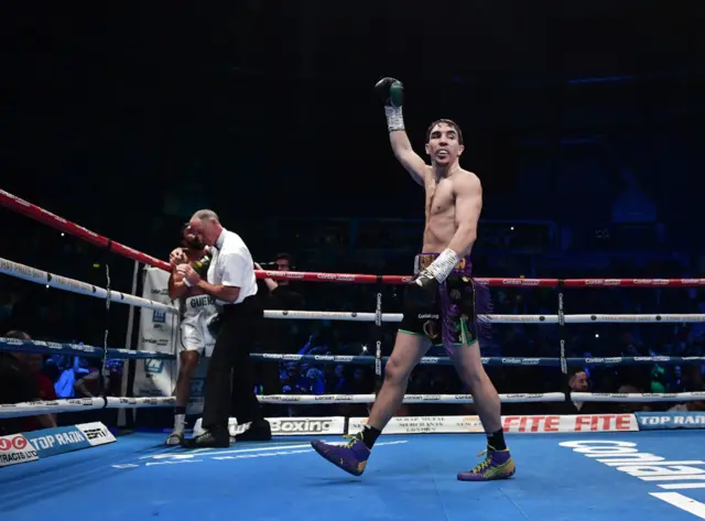 Michael Conlan celebrates