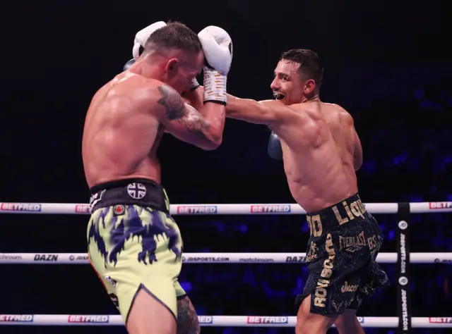 Josh Warrington and Luis Alberto Lopez at Leeds Arena