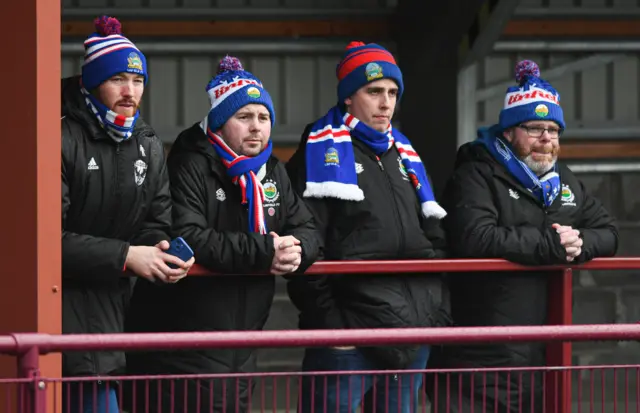 Linfield fans at Central Park