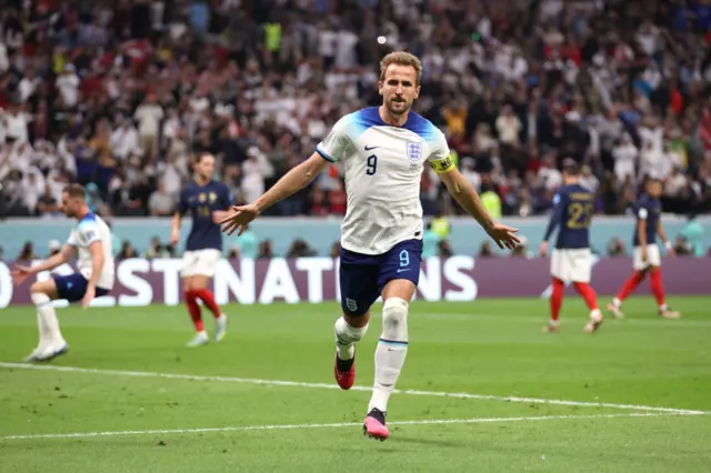 Harry Kane celebrates