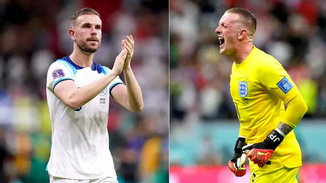 Jordan Henderson and Jordan Pickford