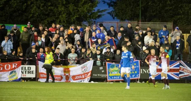 Linfield fans at Central Park