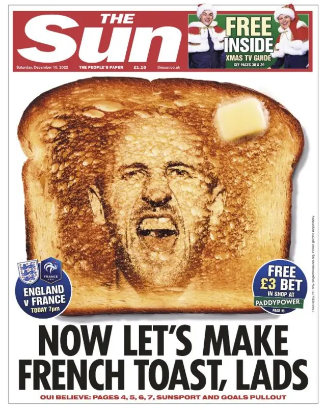 Now let's make French toast, lads: The Sun