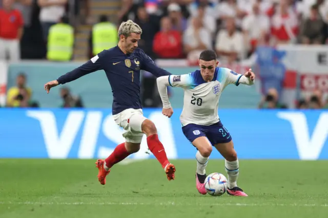 Phil Foden and Antoine Griezmann