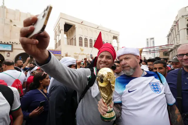 Football fans in Qatar