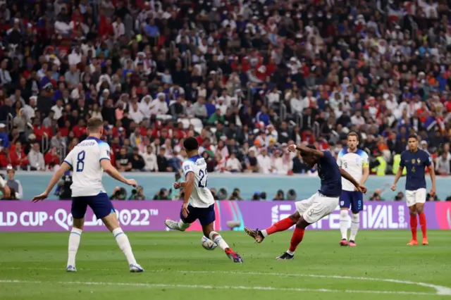 Aurelien Tchouameni scores for France