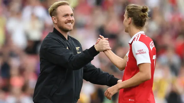 Jonas Eidevall and Vivianne Miedema