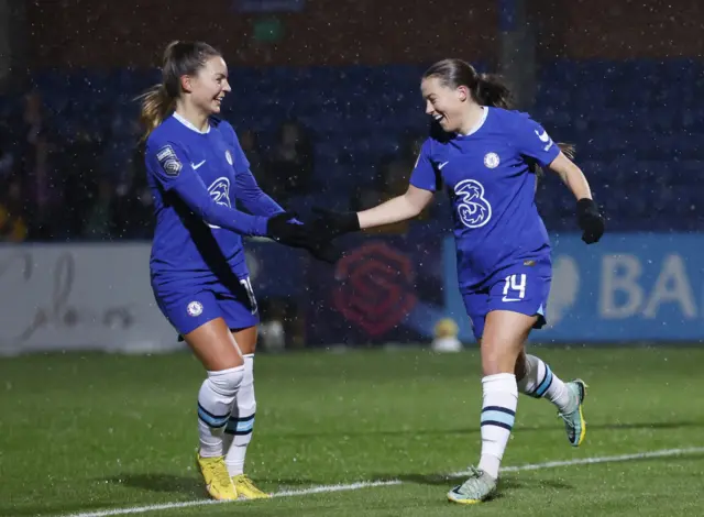 Fran Kirby celebrates