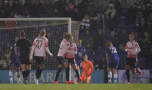 Reading's Amalie Eikeland celebrates scoring