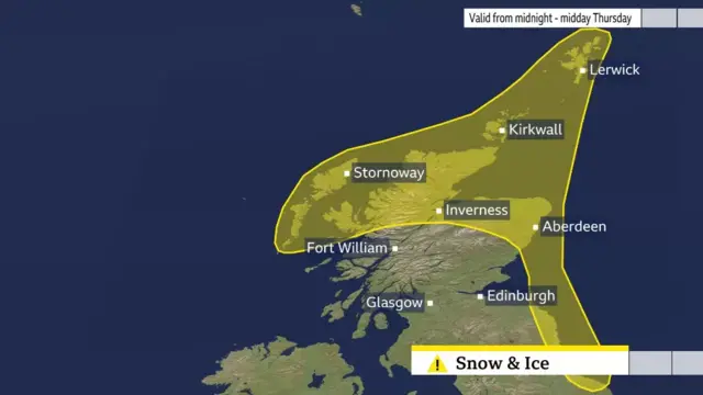 Yellow warning