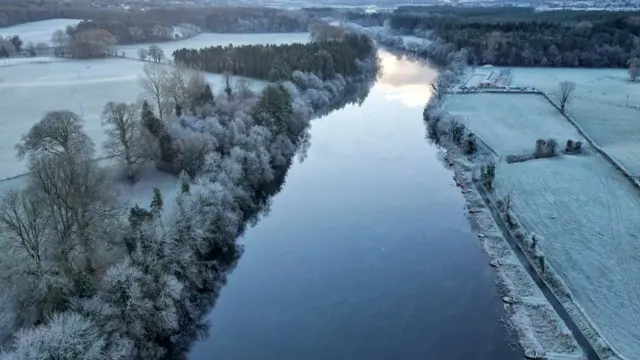 Wintery scenes above Portglenone in County Antrim