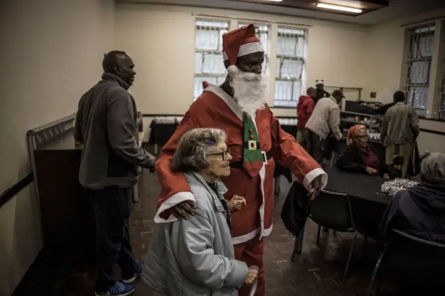 Christmas festivities at Central Community Fellowship Church in Hillbrow, Johannesburg.