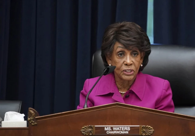 Representative and chairwoman Maxine Waters (D-CA) attends the House Financial Services Committee hearing on Capitol Hill