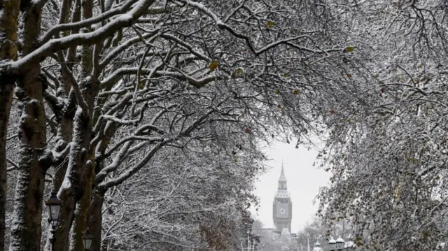 Big Ben in frost