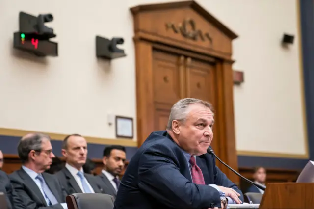 John J Ray testifies during the House Financial Services Committee hearing on 13 December 2022