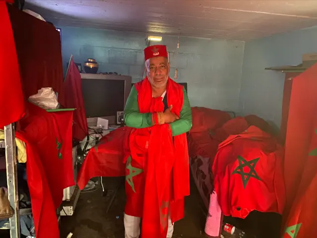 Morocco fans in Casablanca