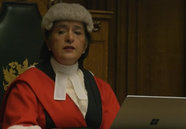 Mrs Justice Cheema-Grubb speaks at the Old Bailey