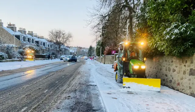 Street plough in Aberdeen