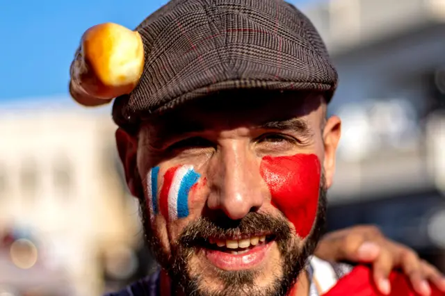 France/Morocco fan in Qatar