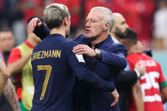 Didier Deschamps and Antoine Griezmann