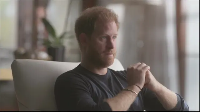 Prince Harry speaks during his Netflix documentary