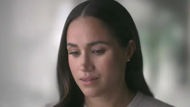 Meghan, Duchess of Sussex, speaks during her Netflix series