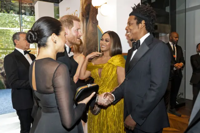 Meghan and Harry meet Beyonce and Jay-Z at an event