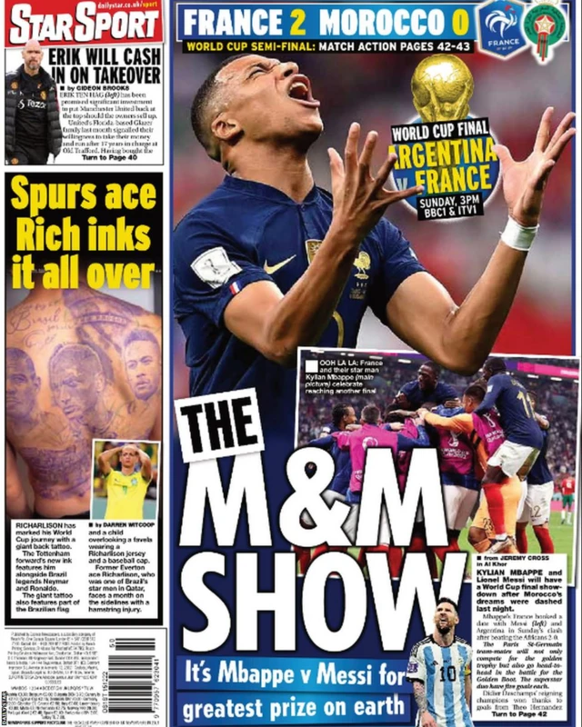 Star Sport back page Thursday 15 December