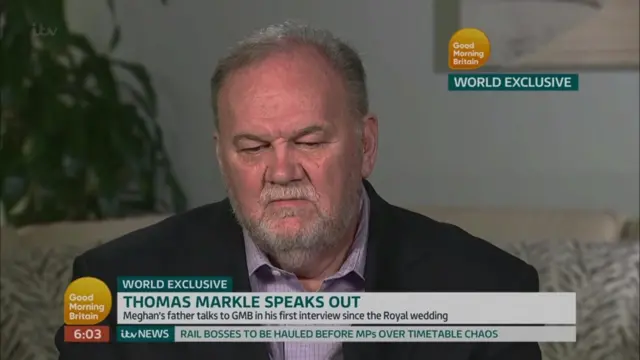 Thomas Markel appears on GMB