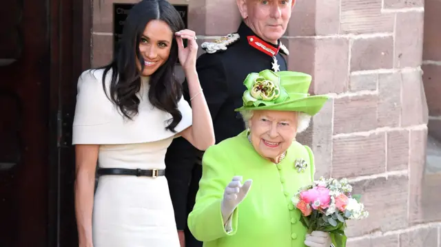 Meghan and Queen Elizabeth II