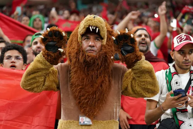 A Morocco fan