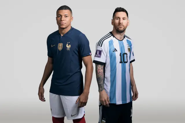 Kylian Mbappe and Lionel Messi