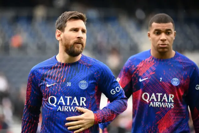 Lionel Messi and Kylian Mbappe