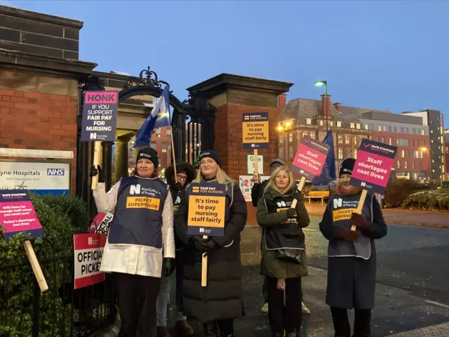 Nurses on strike