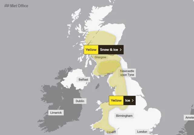 Met Office warnings