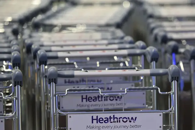 Trolley at Heathrow airport