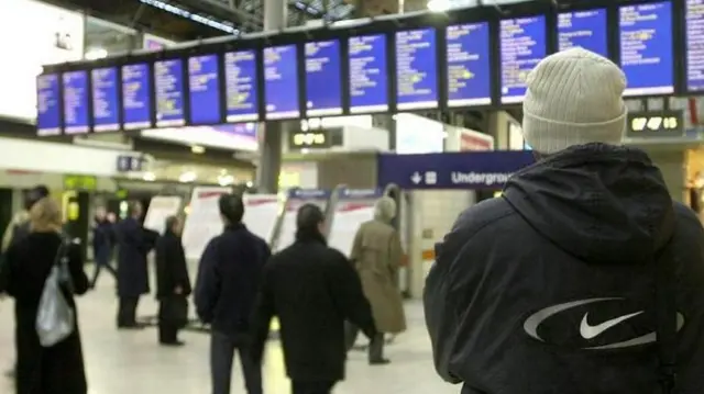 Rail passengers looking for train information