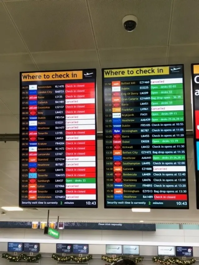 departure board