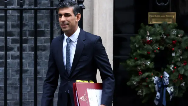 PM Rishi Sunak leaves 10 Downing Street